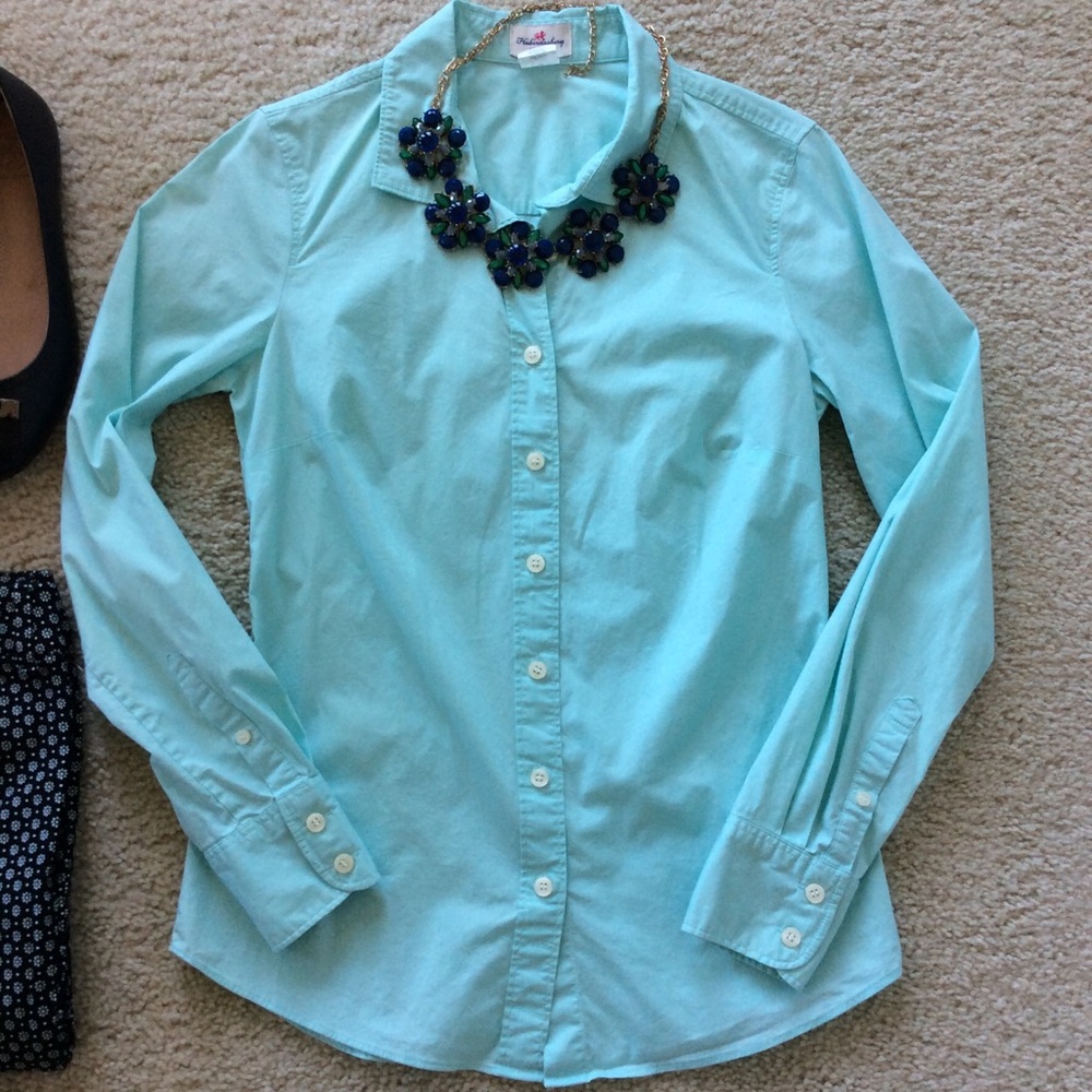 J. Crew Haberdashery Button Front Shirt - Picture 2 of 4